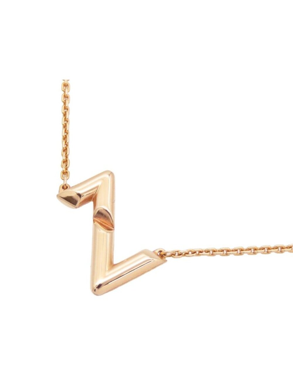 Louis Vuitton Vault Up Side Down Necklace Pink Gold 18k